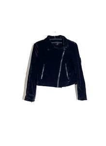 Black Velvet Moto Jacket