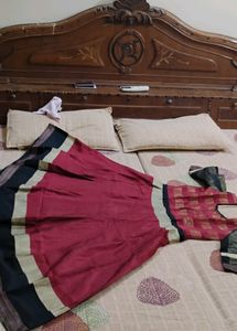 Maroon Anarkali Suit