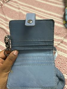 Quilted Blue Backpack