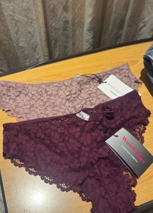 Lace brazillian underwear pack of 2