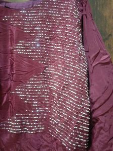 Elegant Maroon Ethnic Gown
