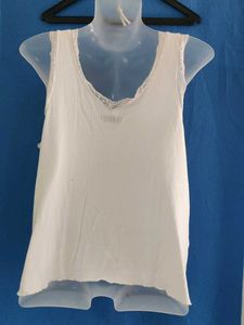 White Lace Trim Camisole Top