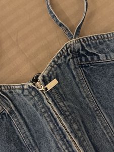 Denim Corset Top