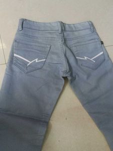 Boys Light Wash Patchwork Jeans