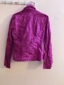 Rare: Promod Pink Embroidered Blouse