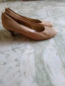 Elegant Nude Kitten Heels