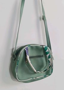 Cute Green Floral sling Bag