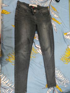 Charcoal Black Monkey Wash Jeans