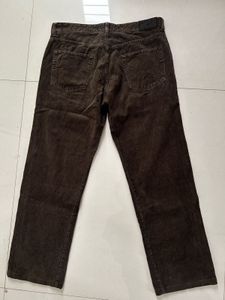 zara Men's brown Corduroy Pants