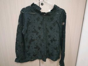 Elegant black net Top