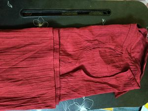 Sleeveless Red Tunic Top