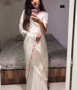 Bargain &amp; Buy Designer Off White Saree