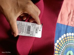 Elegant Maroon Pencil Skirt – Tropical Garden Full