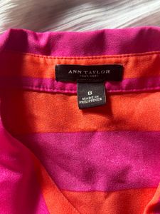 Ann Taylor - Striped Button-Up Shirt