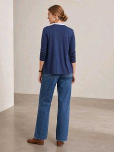 Classic Navy Blue Jacket Top