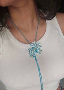 Flower Beaded Necklace