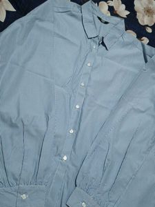 Oversized Classic Blue striped shirt