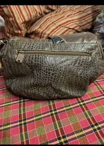 Unique Leather Patchwork Shoulder Bag