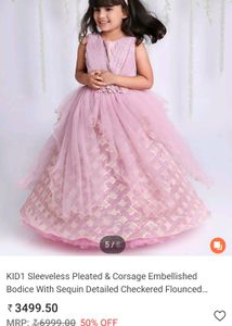 B'day Party Long Frock For Kids