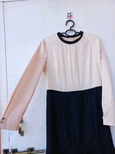 Elegant Two-Tone Dress