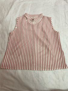 Chic Striped Sleeveless Top
