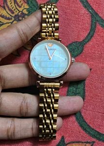 Emporio first copy Armani Rose Gold Watch