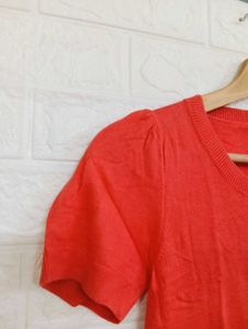 Chic Ruffle Front Knit Top