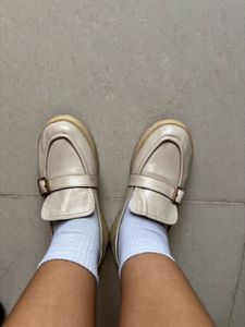 Cream Loafers