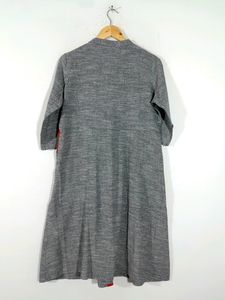 Grey and Red Kurta (Women's)