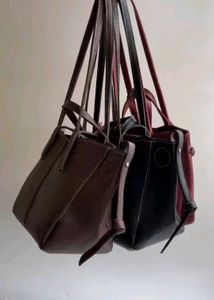 Stylish Tote Handbag available in 3 shades black,