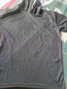 women Black two  T-Shirt with Striped Sleeves