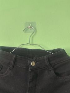 Black Denim Shorts