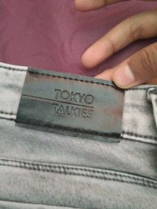 It's A Distressed Grey Jeans Of Tokyo Talkies
