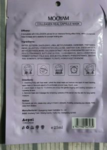 MOOYAM K-beauty Collagen Real Capsule Sheet Mask
