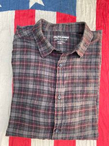 JACK&amp;JONES Plaid Casual Shirt