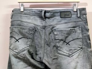 Men's denim light green jeans pant