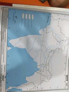 Blank river Map of India