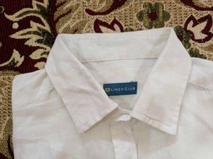 Linen Club White Shirt For Men