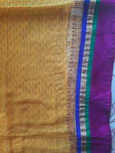 Chiffon Designer Saree With Blouse