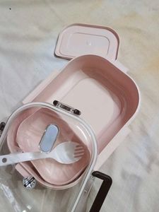 Pink Lunch Box with Cutlery