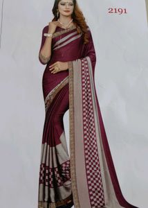 Printed Silk Saari