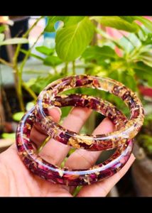 Floral Resin Bangles