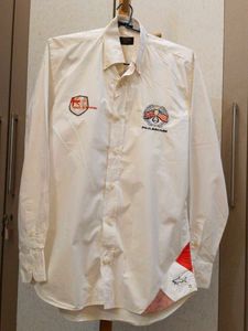 Paul & Shark White Embroidered Button-Down Shirt