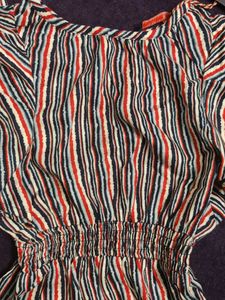 Striped Smocked Waist Top