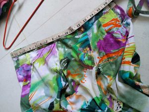 Vibrant Floral Print Maxi Skirt