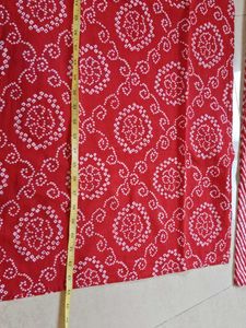 Bandhani Print "Yufta" Cotton Kurta Set