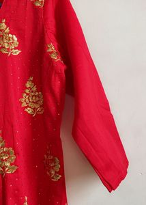 Red &amp; Gold  Suit Set