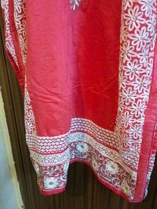 Elegant Pink Embroidered Kurta Set