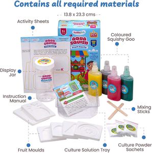 FundooLabs® Fruit Fiesta Aqua Squish Kit | Make 25