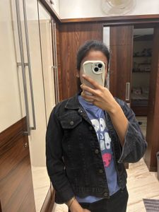 Faded Denim Blackish Grey Jacket